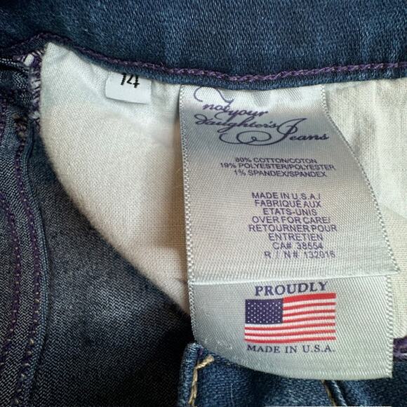 NYDJ Women's Marilyn Tummy Control Straight Denim Jeans Size 14 - Picture 10 of 11